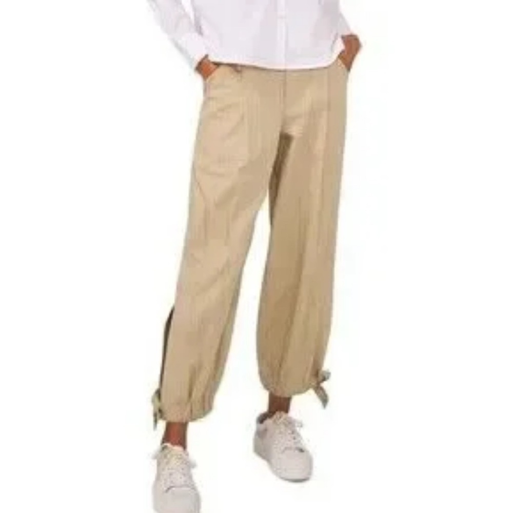 NWOT Parker Khaki Ankle Tie Pants